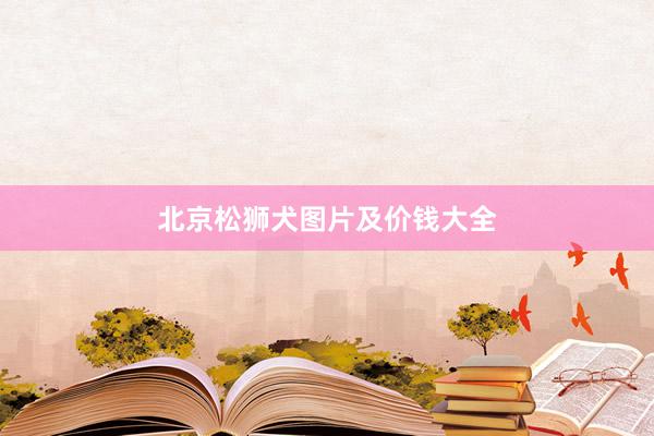 北京松狮犬图片及价钱大全